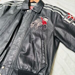 Betty Boop Black Leather Jacket